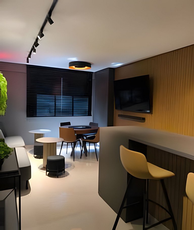 Apartamento Moderno c/ Varanda na Praia de Pajuçara