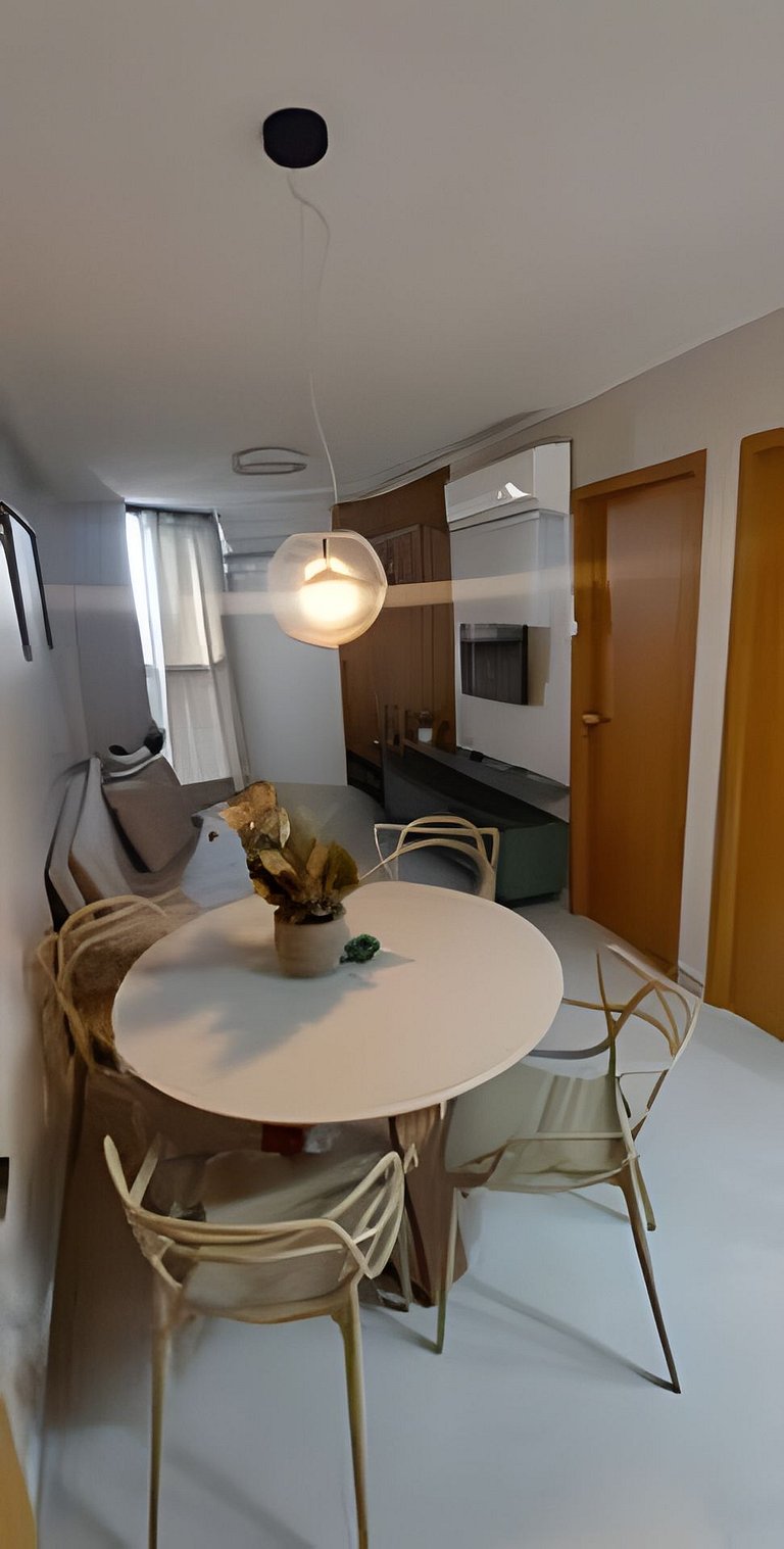 5 Pessoas com Lazer Total – Apto com Jacuzzi e Piscinas em P