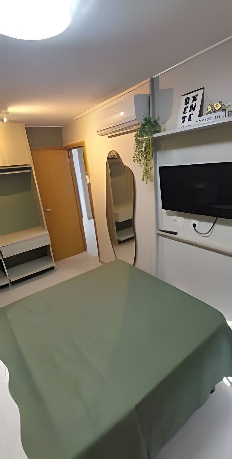 5 Pessoas com Lazer Total – Apto com Jacuzzi e Piscinas em P