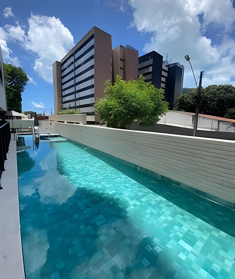 5 Pessoas com Lazer Total – Apto com Jacuzzi e Piscinas em P