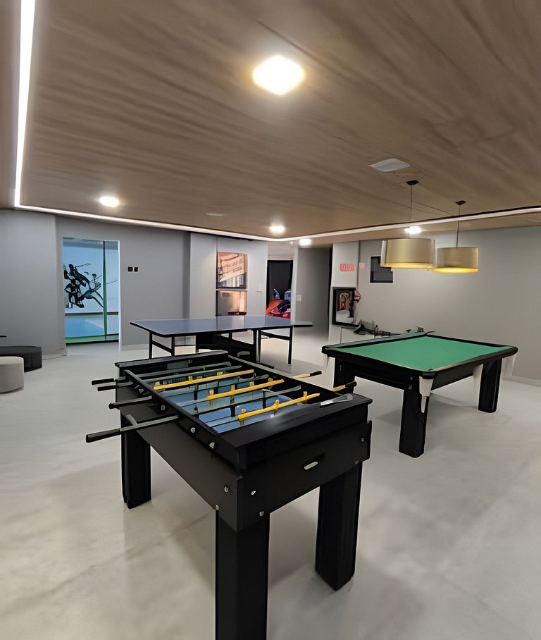 5 Pessoas com Lazer Total – Apto com Jacuzzi e Piscinas em P