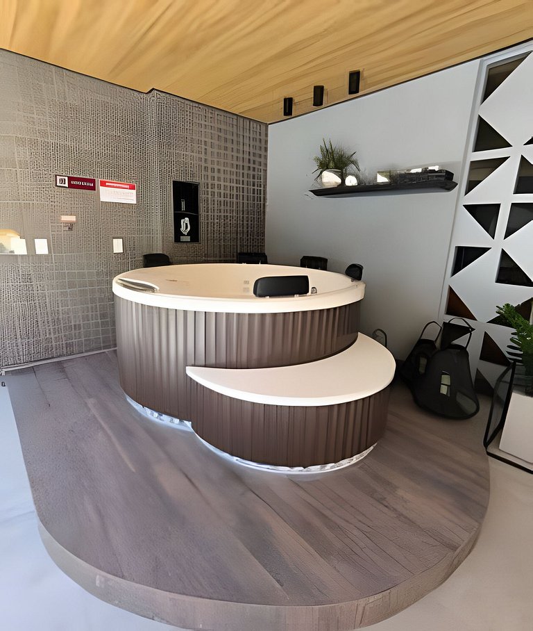 5 Pessoas com Lazer Total – Apto com Jacuzzi e Piscinas em P