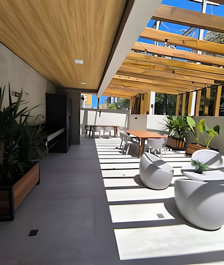 5 Pessoas com Lazer Total – Apto com Jacuzzi e Piscinas em P