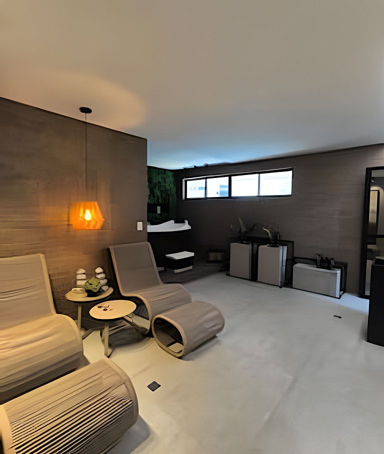 5 Pessoas com Lazer Total – Apto com Jacuzzi e Piscinas em P