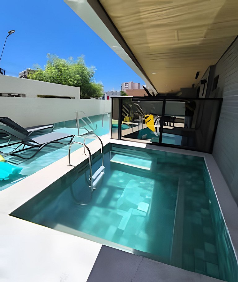 Apto Luxuoso a 100m do Mar – Piscina e Jacuzzi