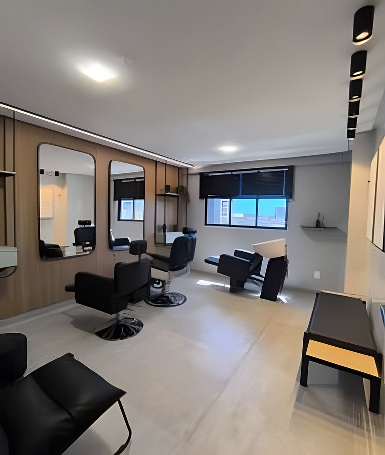 Apto Luxuoso a 100m do Mar – Piscina e Jacuzzi