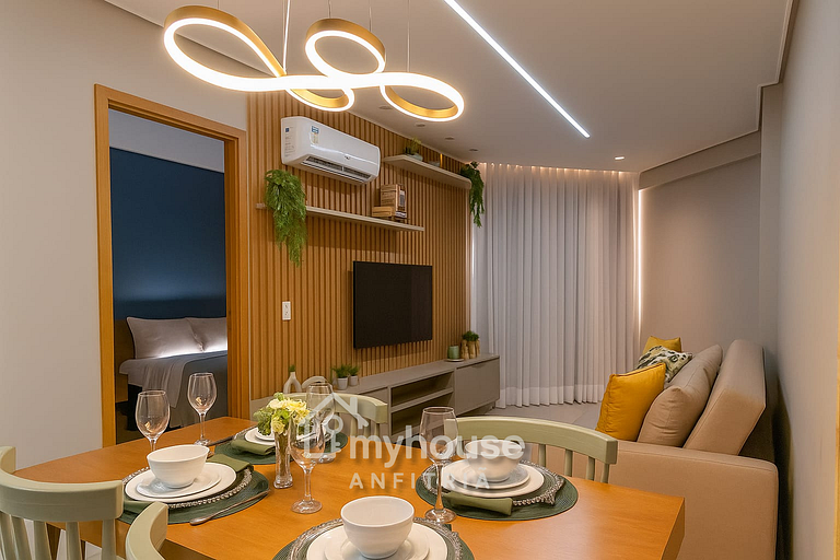 Resort Urbano a 2 Min da Praia – Jacuzzi + Piscina e Lazer C