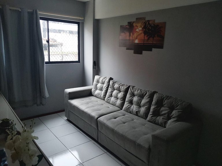 Edifício Soho: Apto 2 Quartos a 100 m da Orla + Lazer Total