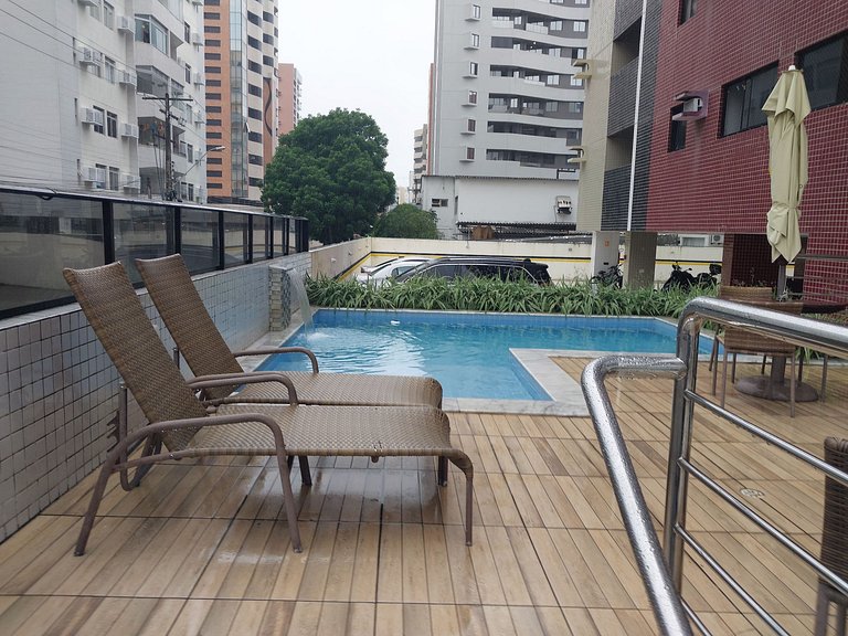 Edifício Soho: Apto 2 Quartos a 100 m da Orla + Lazer Total