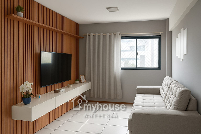 Edifício Soho: Apto 2 Quartos a 100 m da Orla + Lazer Total