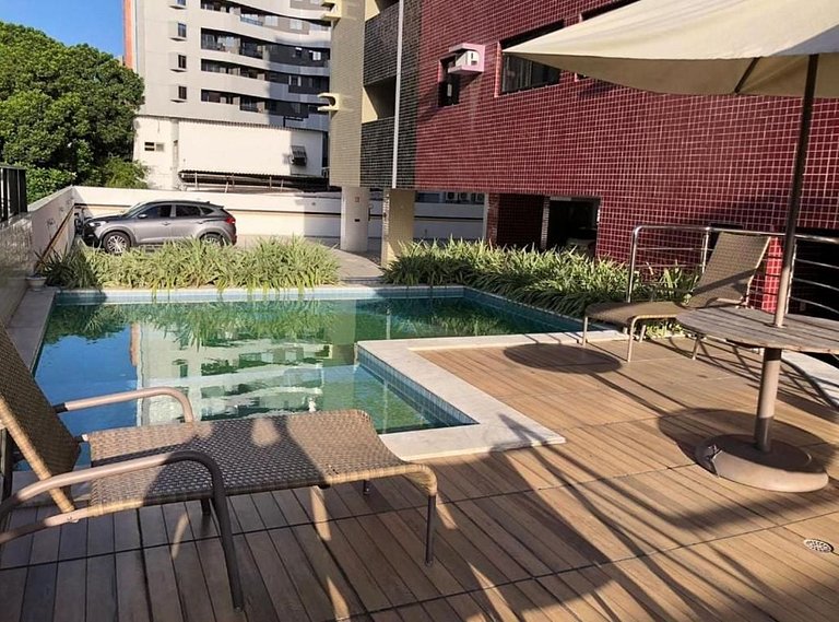 Edifício Soho: Apto 2 Quartos a 100 m da Orla + Lazer Total