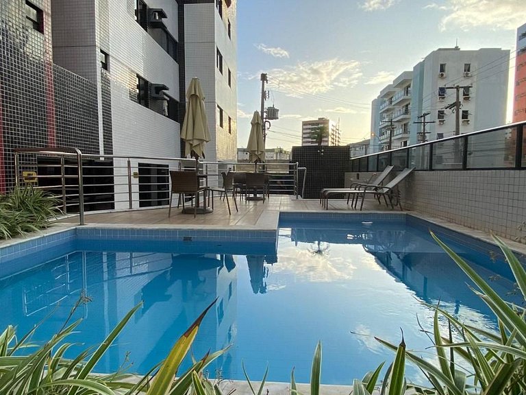 Edifício Soho: Apto 2 Quartos a 100 m da Orla + Lazer Total