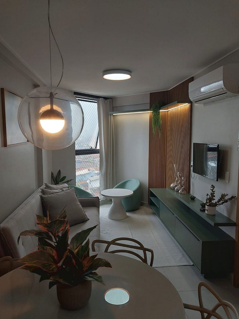 5 Pessoas com Lazer Total – Apto com Jacuzzi e Piscinas em P