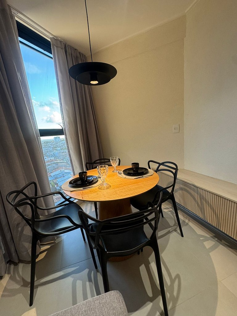 Pajuçara Exclusivo | Quarto e Sala c/ Vista MAR e Lazer TOP