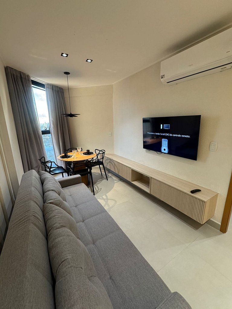 Pajuçara Exclusivo | Quarto e Sala c/ Vista MAR e Lazer TOP