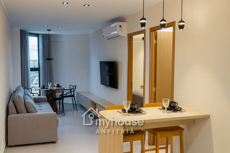 Pajuçara Exclusivo | Quarto e Sala c/ Vista MAR e Lazer TOP