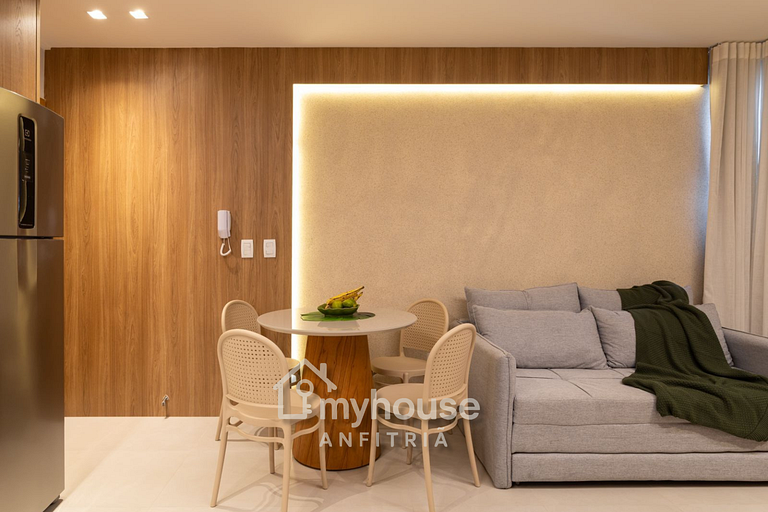 Studio Moderno e Aconchegante | Pajuçara - Maceió