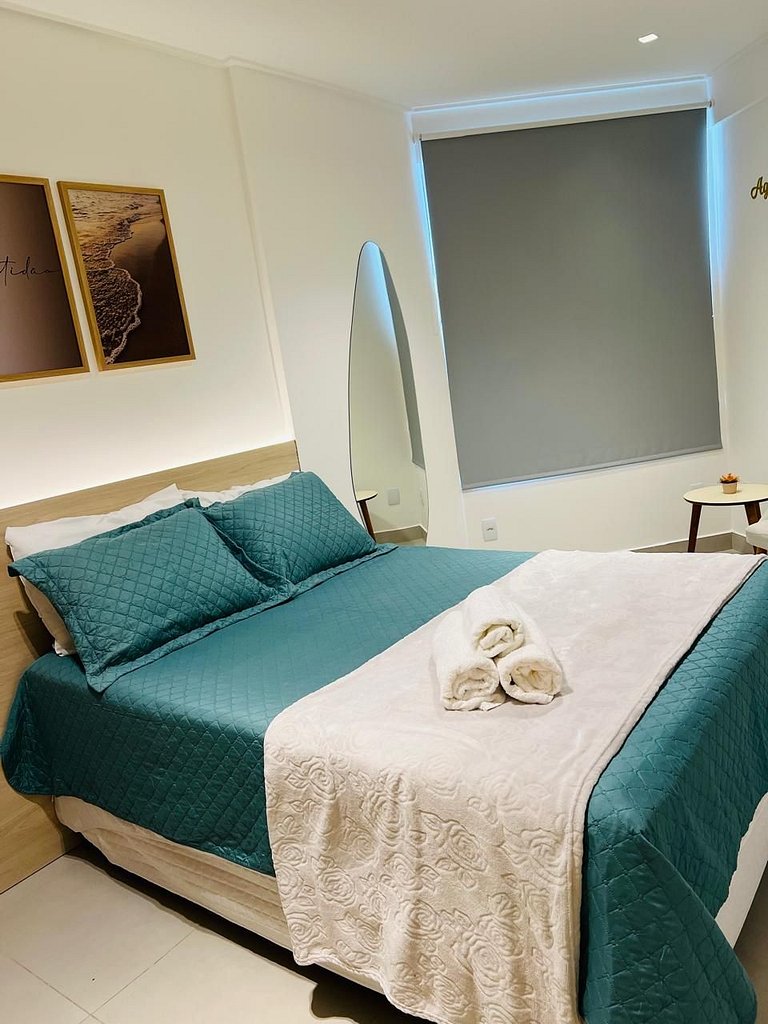 Apto 1 Quarto + Sala para 4 Pessoas – Piscina, Jacuzzi, e Ac