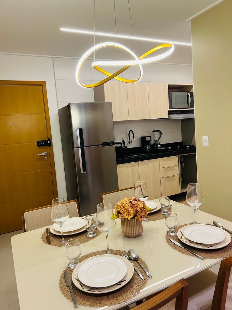 Apto 1 Quarto + Sala para 4 Pessoas – Piscina, Jacuzzi, e Ac