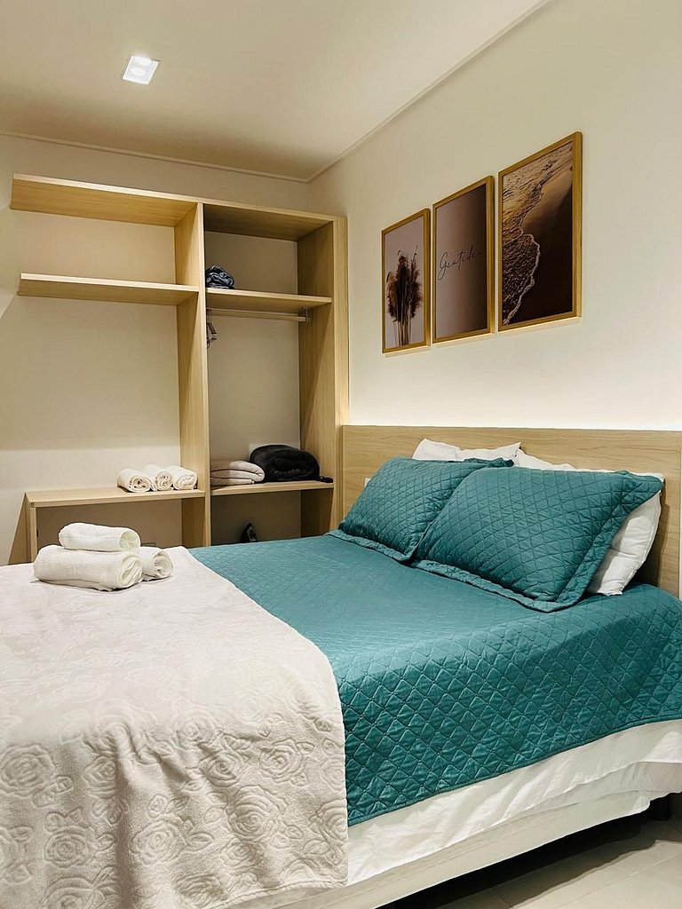 Apto 1 Quarto + Sala para 4 Pessoas – Piscina, Jacuzzi, e Ac