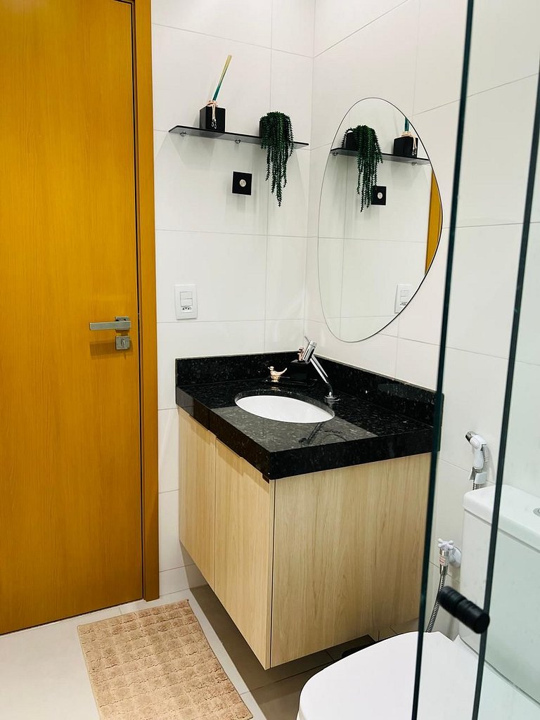 Apto 1 Quarto + Sala para 4 Pessoas – Piscina, Jacuzzi, e Ac