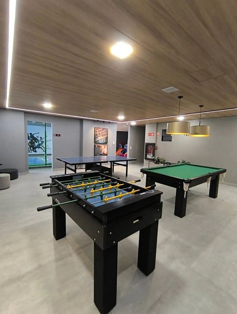 Apto 1 Quarto + Sala para 4 Pessoas – Piscina, Jacuzzi, e Ac