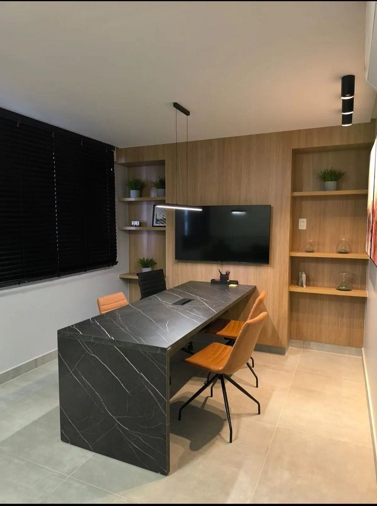 Apto 1 Quarto + Sala para 4 Pessoas – Piscina, Jacuzzi, e Ac