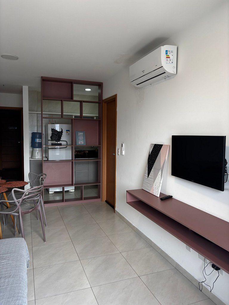 Edf. Moscato | Apto quarto e sala com varanda