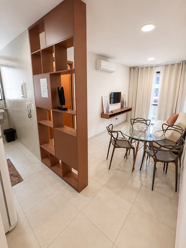 Edf. Moscato | Apto quarto e sala com varanda