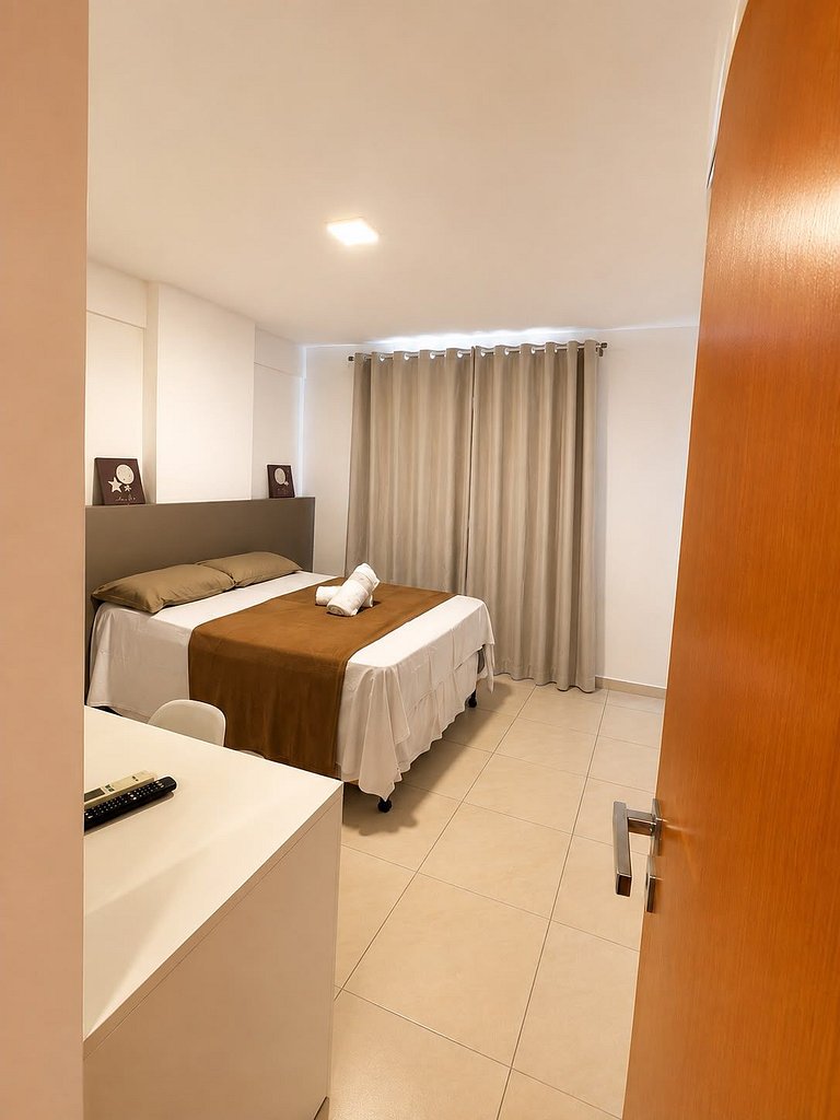 Edf. Moscato | Apto quarto e sala com varanda