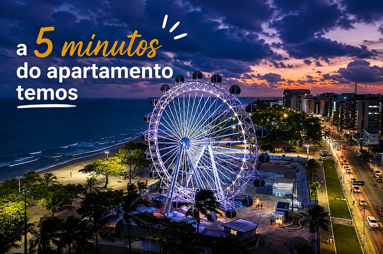 Edf. Moscato | Apto quarto e sala com varanda