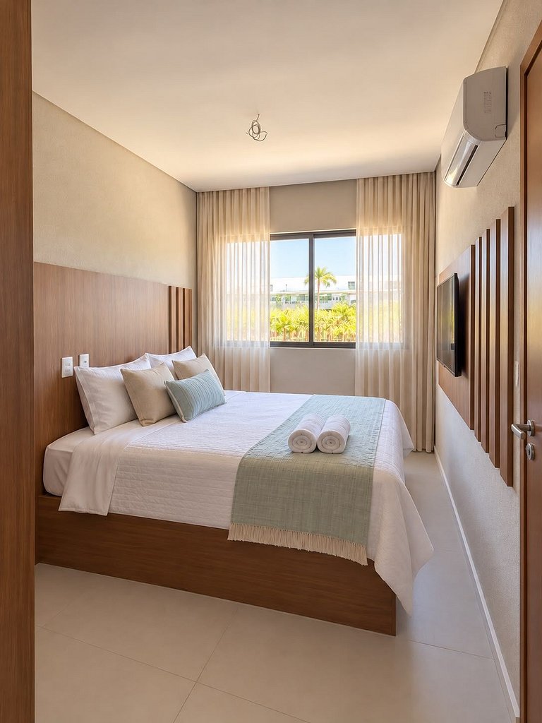 Ipioca Beach Residence & Resort | 2Q com piscina